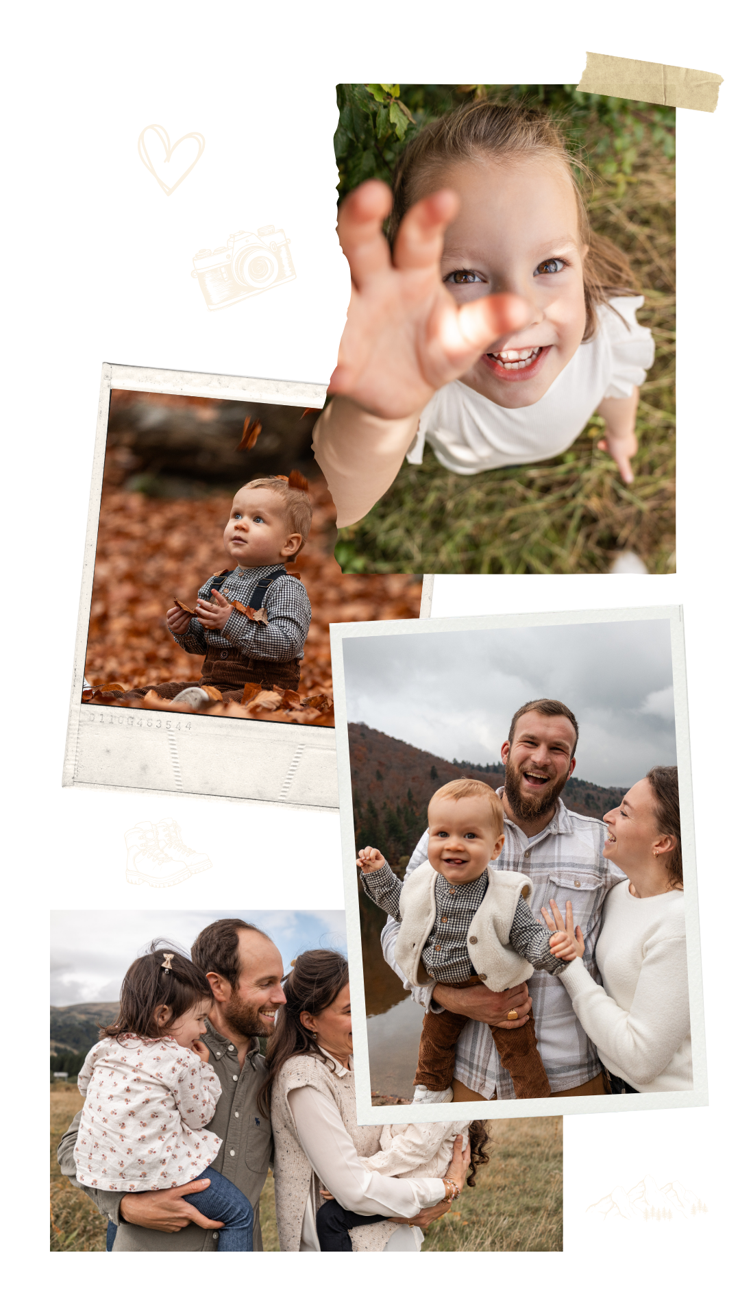 Séances photo famille en Auvergne avec Madison Dubois. Des moments naturels, joyeux et authentiques, au cœur des paysages du Sancy.