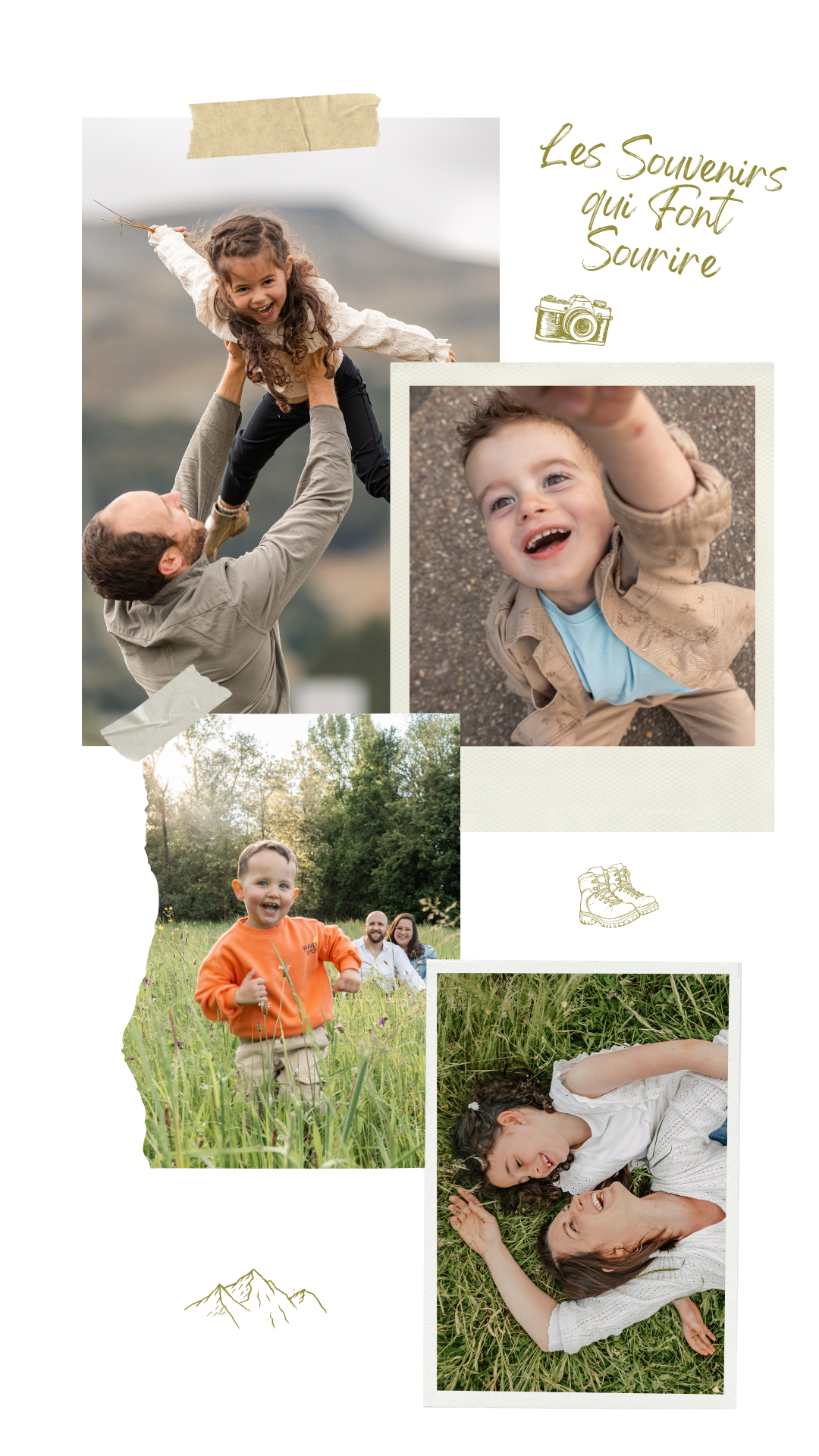 Séances photo famille en Auvergne avec Madison Dubois. Des moments naturels, joyeux et authentiques, au cœur des paysages du Sancy.